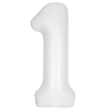 Unique 34 inch White Helium Inflated Balloon