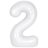 Unique 34 inch White Helium Inflated Balloon