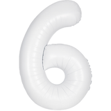 Unique 34 inch White Helium Inflated Balloon