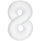 Unique 34 inch White Helium Inflated Balloon