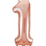 Unique 34 inch Rose Gold Helium Inflated Balloon