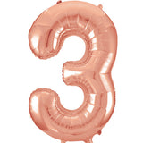 Unique 34 inch Rose Gold Helium Inflated Balloon