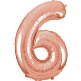 Unique 34 inch Rose Gold Helium Inflated Balloon