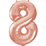 Unique 34 inch Rose Gold Helium Inflated Balloon