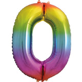 Unique 34 inch Rainbow Helium Inflated Balloon