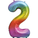 Unique 34 inch Rainbow Helium Inflated Balloon