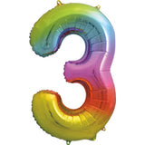 Unique 34 inch Rainbow Helium Inflated Balloon