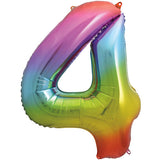 Unique 34 inch Rainbow Helium Inflated Balloon