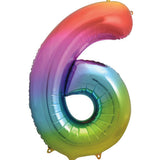Unique 34 inch Rainbow Helium Inflated Balloon