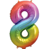Unique 34 inch Rainbow Helium Inflated Balloon