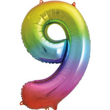 Unique 34 inch Rainbow Helium Inflated Balloon