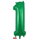 Oaktree 34 inch Green Helium Inflated Balloon