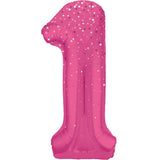 Unique 34 inch Fuchsia Helium Inflated Balloon