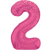 Unique 34 inch Fuchsia Helium Inflated Balloon