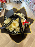Graduation Flower Bouquet with Personalised Ribbon