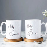 Half His Deen and Half Her Deen Mug Set
