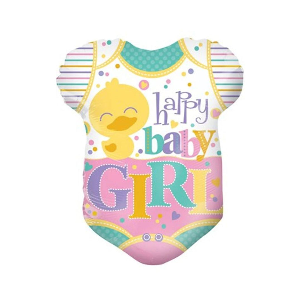 Happy Baby Girl Babygrow 18" Foil Helium Inflated Balloon
