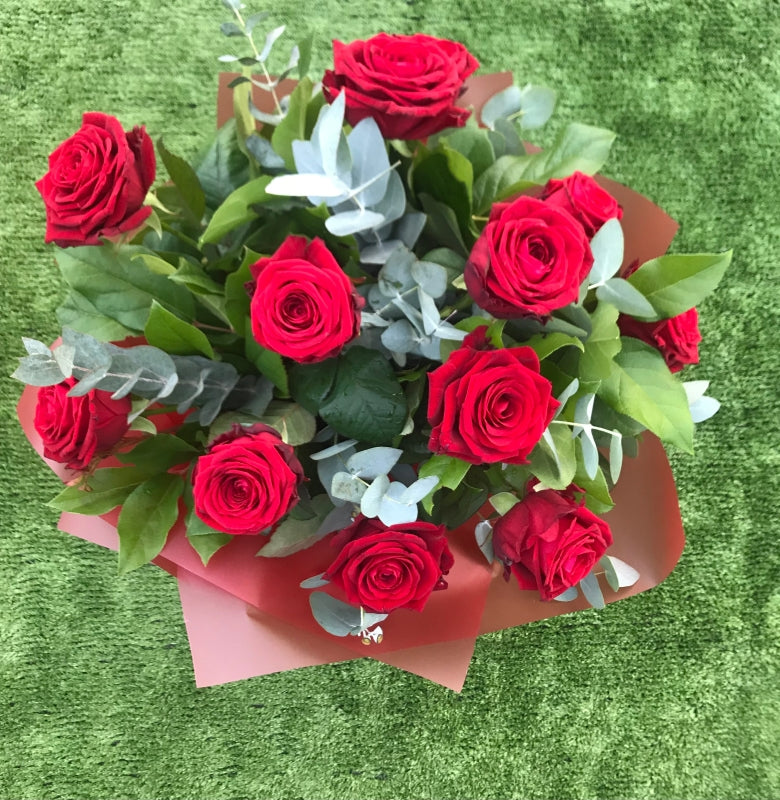 Luxury Red Roses Handtied