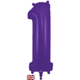 Oaktree 34 inch Purple Helium Inflated Balloon
