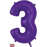 Oaktree 34 inch Purple Helium Inflated Balloon