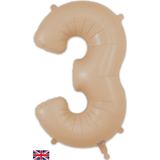 Oaktree 34 inch Beige Helium Inflated Balloon