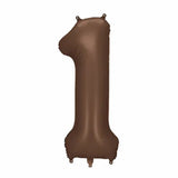 Party Deco 33 inch Brown Helium Inflated Balloon