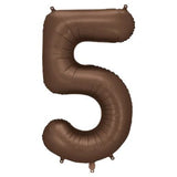 Party Deco 33 inch Brown Helium Inflated Balloon