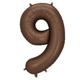 Party Deco 33 inch Brown Helium Inflated Balloon