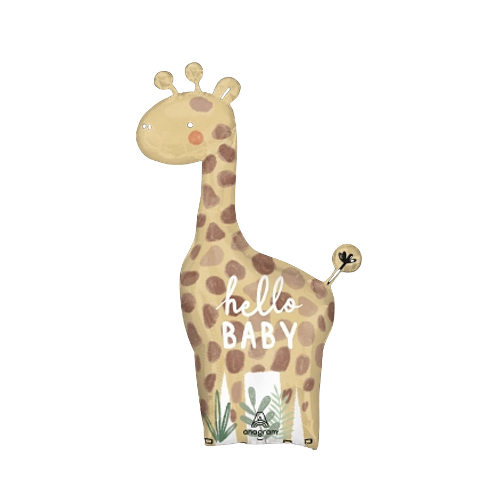 Soft Jungle Baby Giraffe 42" Helium Inflated Foil Balloon