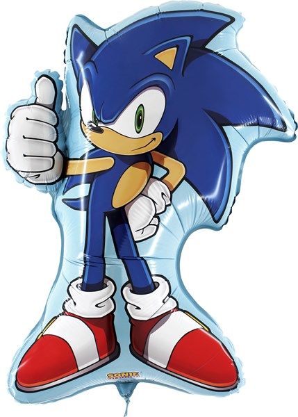 Sonic The Hedgehog 30" Large Shape Foil Helium Inflated Balloon