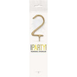 Sparkler 7" Number 2 Candle