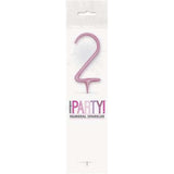 Sparkler 7" Number 2 Candle