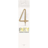 Sparkler 7" Number 4 Candle