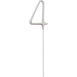 Sparkler 7" Number 4 Candle
