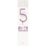 Sparkler 7" Number 5 Candle
