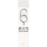 Sparkler 7" Number 6 Candle