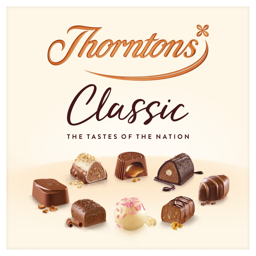 Thorntons Classic Collection Milk, Dark & White Chocolate Gift Box 262g