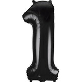Unique 34 inch Black Helium Inflated Balloon