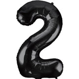 Unique 34 inch Black Helium Inflated Balloon