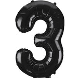 Unique 34 inch Black Helium Inflated Balloon