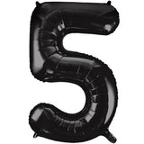 Unique 34 inch Black Helium Inflated Balloon