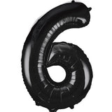 Unique 34 inch Black Helium Inflated Balloon