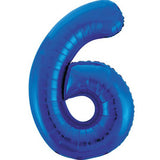 Unique 34 inch Blue Helium Inflated Balloon