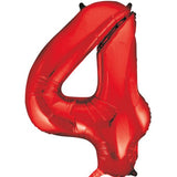 Unique 34 inch Red Helium Inflated Balloon