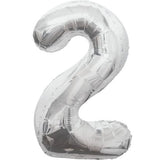 Unique 34 inch Silver Helium Inflated Balloon