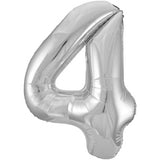 Unique 34 inch Silver Helium Inflated Balloon