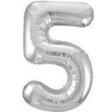 Unique 34 inch Silver Helium Inflated Balloon