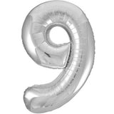 Unique 34 inch Silver Helium Inflated Balloon