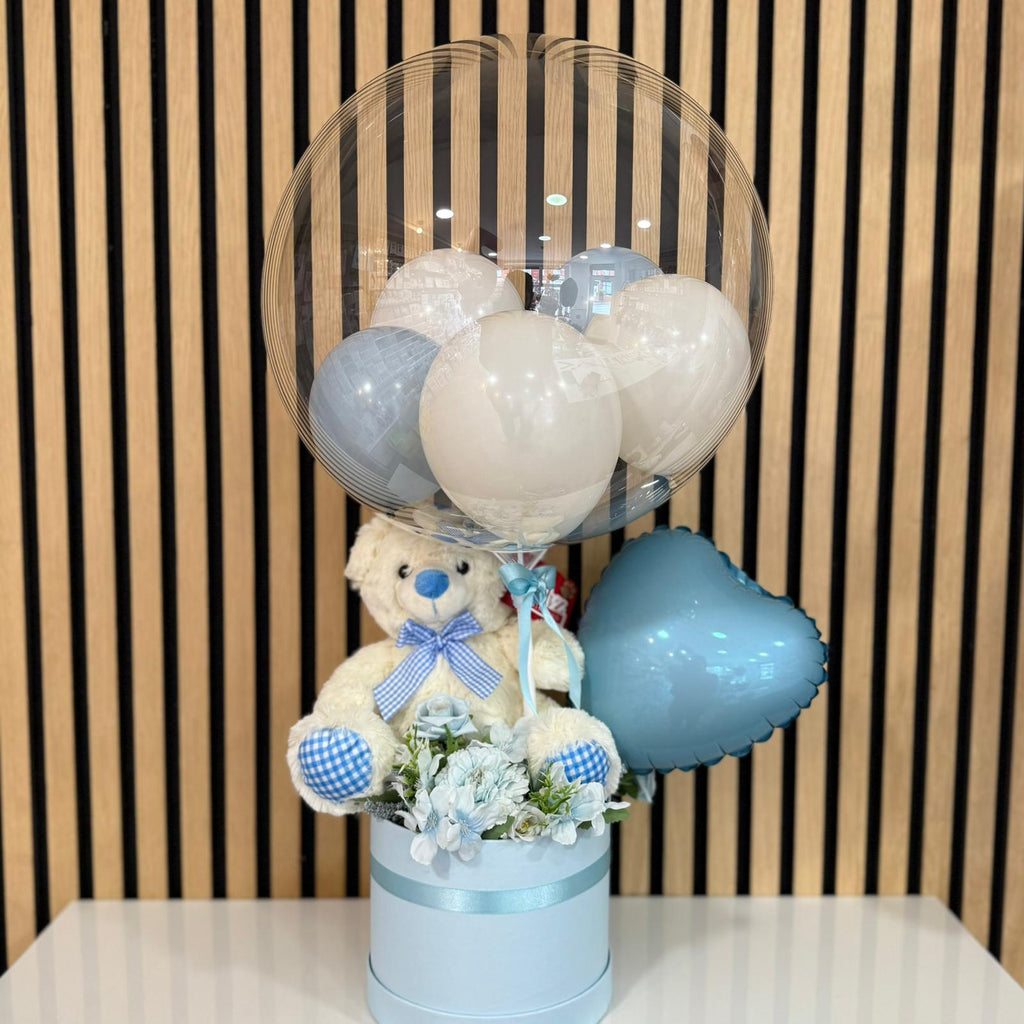 Welcome Home Baby Boy Gift Hatbox