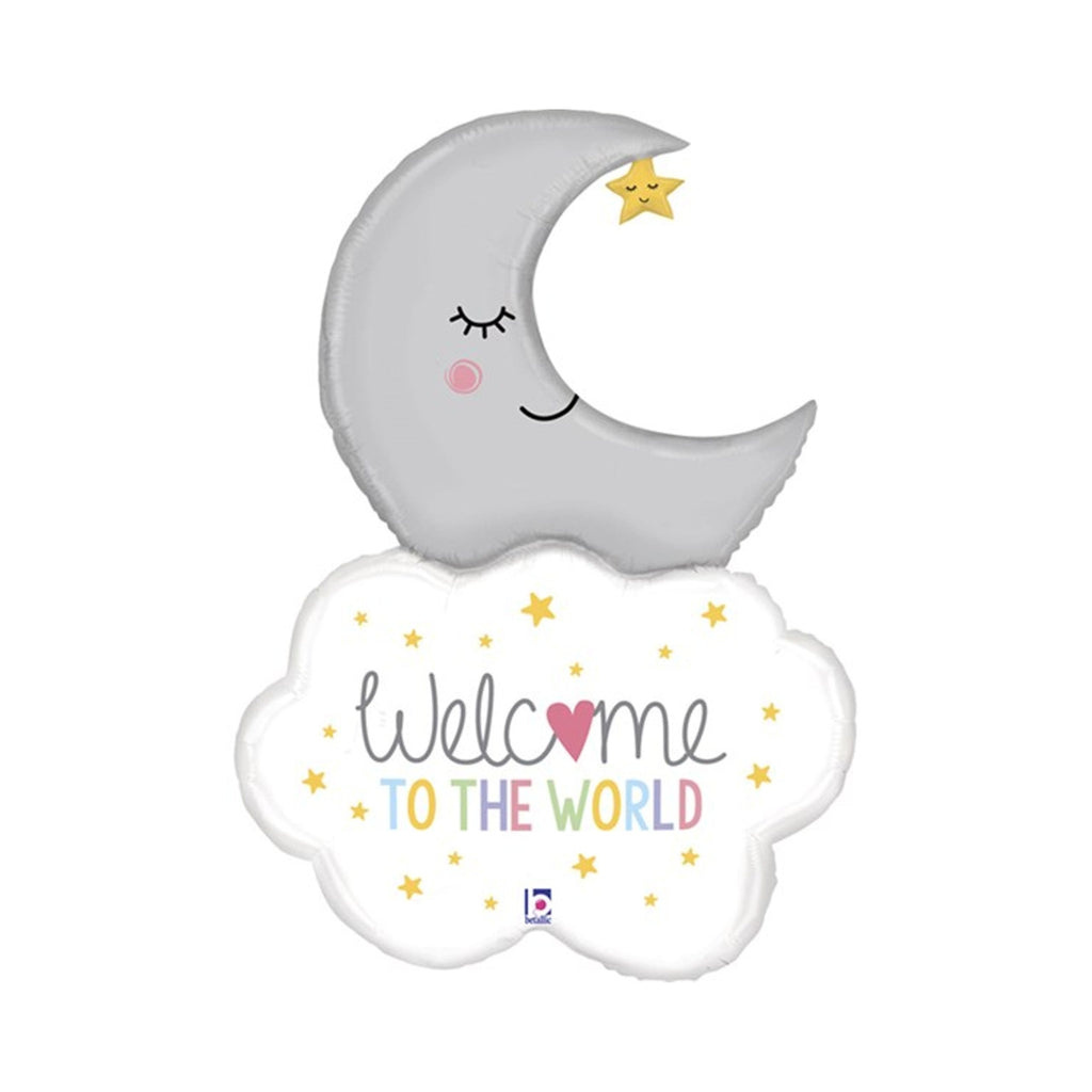 Welcome To The World Baby 42" Helium Inflated Foil Balloon
